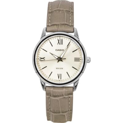 Casio Analog Leather Strap Gold Dial Quartz LTP-1303LL-7AV Women's Watch