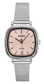 Casio Standard Analog Stainless Steel Salmon Dial Quartz LTP-B166D-4AV Women's Watch