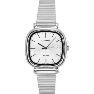 Casio Standard Analog Stainless Steel Silver Dial Quartz LTP-B166D-7AV Women's Watch