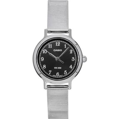 Casio Standard Analog Stainless Steel Black Dial Quartz LTP-B170D-1BV Women's Watch