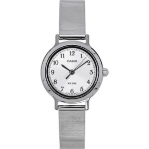 Casio Standard Analog Stainless Steel Silver Dial Quartz LTP-B170D-7BV Women's Watch