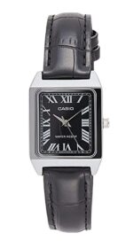 Casio Standard Analog Leather Strap Black Dial Quartz LTP-V007L-1B Women's Watch