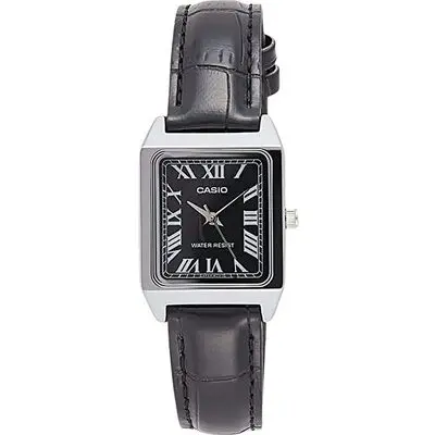 Casio Standard Analog Leather Strap Black Dial Quartz LTP-V007L-1B Women's Watch