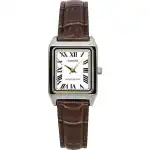 Casio Standard Analog Chrome Plated Leather Strap White Dial Quartz LTP-V007L-7B2 Women's Watch