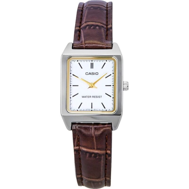 Casio Standard Analog Leather Strap White Dial Quartz LTP-V007L-7E2 Women's Watch