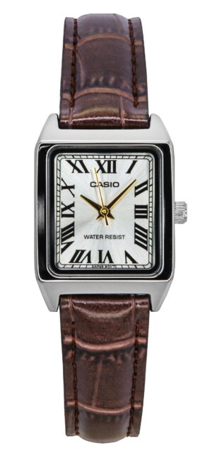Casio Standard Analog Leather Strap Silver Dial Quartz LTP-V007L-9B Women's Watch