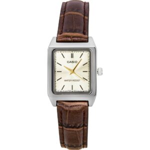 Casio Standard Analog Leather Strap Ivory Dial Quartz LTP-V007L-9E Women's Watch