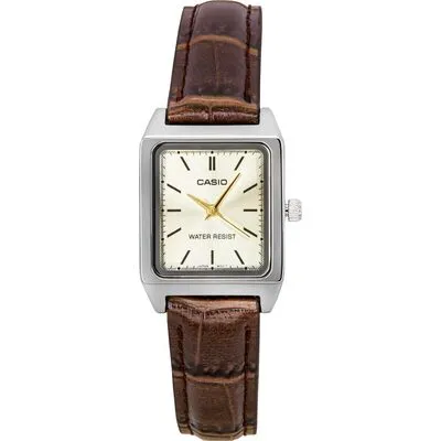 Casio Standard Analog Leather Strap Ivory Dial Quartz LTP-V007L-9E Women's Watch
