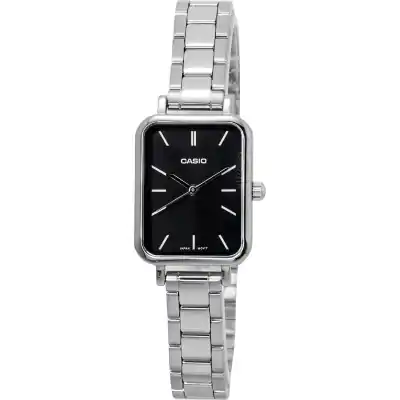 Casio Analog Stainless Steel Black Dial Quartz LTP-V009D-1E  Women's Watch