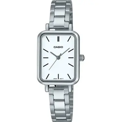 Casio Standard Analog Stainless Steel White Dial Quartz LTP-V009D-7E Women's Watch