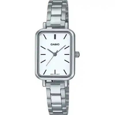 Casio Standard Analog Stainless Steel White Dial Quartz LTP-V009D-7E Women's Watch