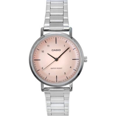 Casio Standard Analog Stainless Steel Salmon Dial Quartz LTP-VT03D-4B Women's Watch