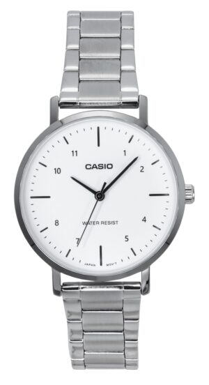 Casio Standard Analog Stainless Steel White Dial Quartz LTP-VT03D-7B Women's Watch