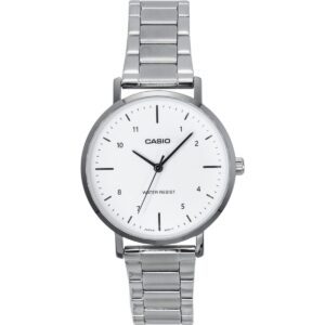 Casio Standard Analog Stainless Steel White Dial Quartz LTP-VT03D-7B Women's Watch