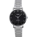 Casio Standard Analog Stainless Steel Black Dial Quartz LTP-VT04D-1A Women's Watch