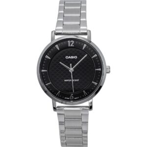 Casio Standard Analog Stainless Steel Black Dial Quartz LTP-VT04D-1A Women's Watch