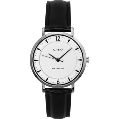 Casio Standard Analog Leather Strap White Dial Quartz LTP-VT04L-7A2 Women's Watch