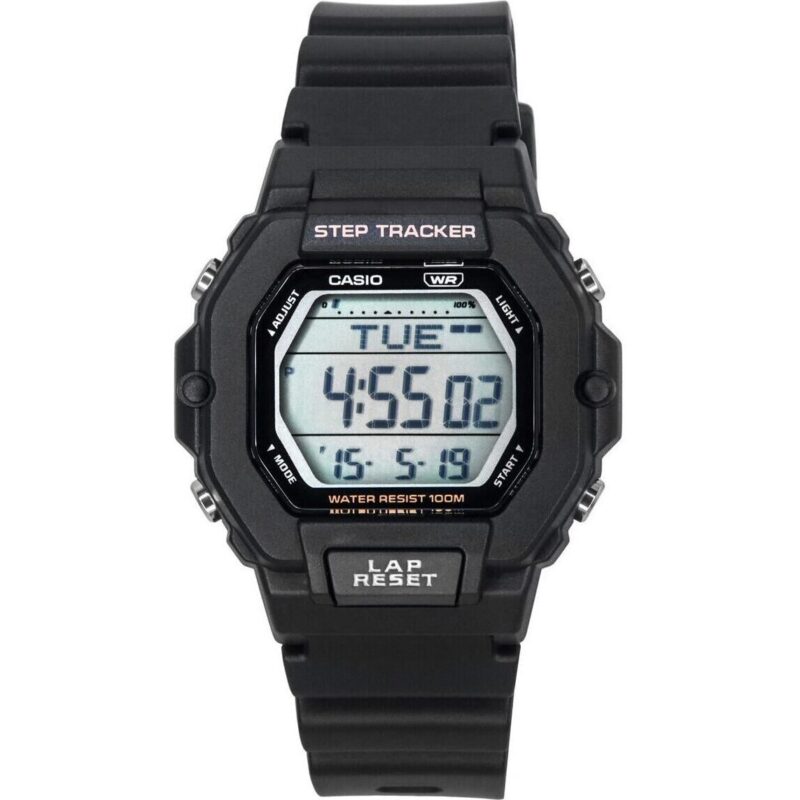 Casio Standard Digital Black Resin Strap Quartz LWS-2200H-1A 100M Unisex Watch