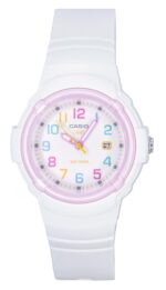 Casio Analog Bio-Based Resin Strap White Dial Quartz LX-800H-7A1V 100M Women's Watch