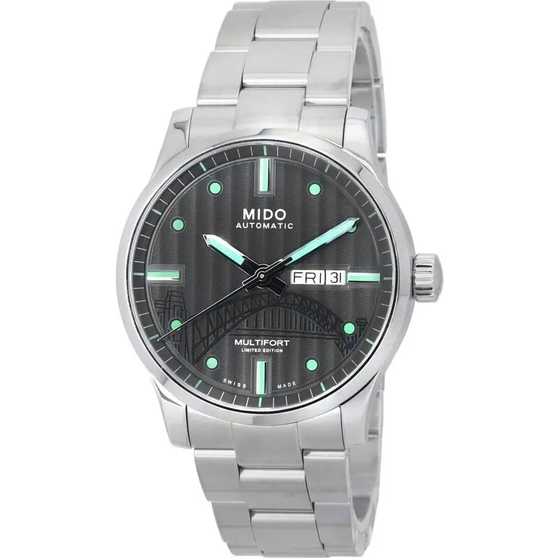 Mido Multifort IBA Limited Edition Anthracite Dial Automatic M005.430.11.061.81 M0054301106181  100M Mens Watch