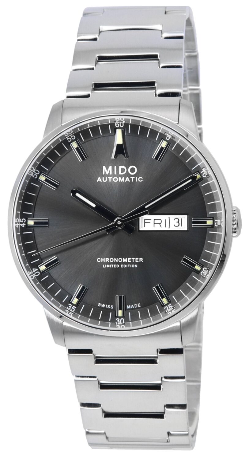 Mido Commander IBA Limited Edition Chronometer Anthracite Dial Automatic M021.431.11.061.02 M0214311106102 Men's Watch Mido Commander IBA Limited Edition Chronometer Anthracite Dial Automatic M021.431.11.061.02 M0214311106102 Men's Watch