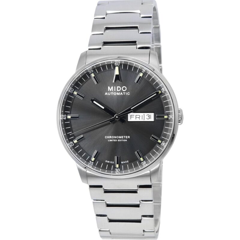 Mido Commander IBA Limited Edition Chronometer Anthracite Dial Automatic M021.431.11.061.02 M0214311106102 Men's Watch