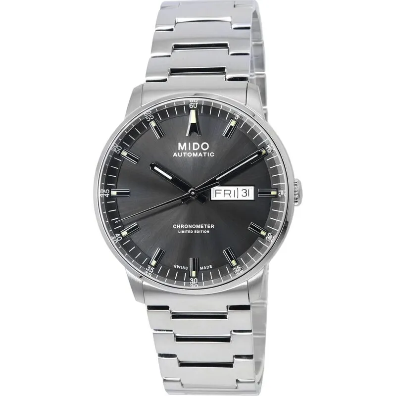 Mido Commander IBA Limited Edition Chronometer Anthracite Dial Automatic M021.431.11.061.02 M0214311106102 Men's Watch