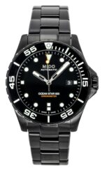 Mido Ocean Star 600 Special Edition Black Dial Automatic Diver's M026.608.33.051.00 600M Men's Watch With Extra Strap