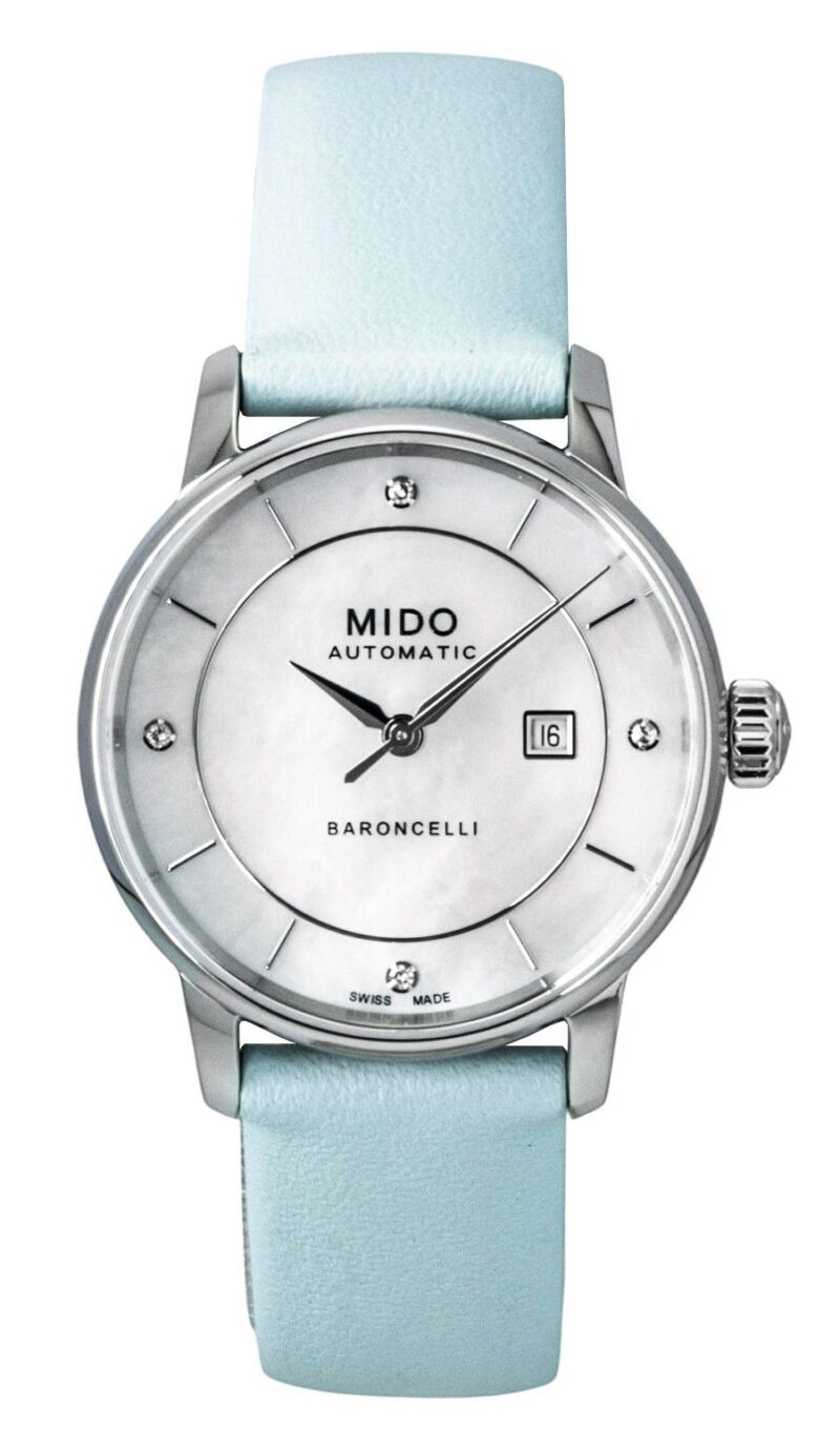Mido Baroncelli Special Edition Diamond MOP Dial Automatic M037.207.16.106.00 Women's Watch With Extra Straps Mido Baroncelli Special Edition Diamond MOP Dial Automatic M037.207.16.106.00 Women's Watch With Extra Straps