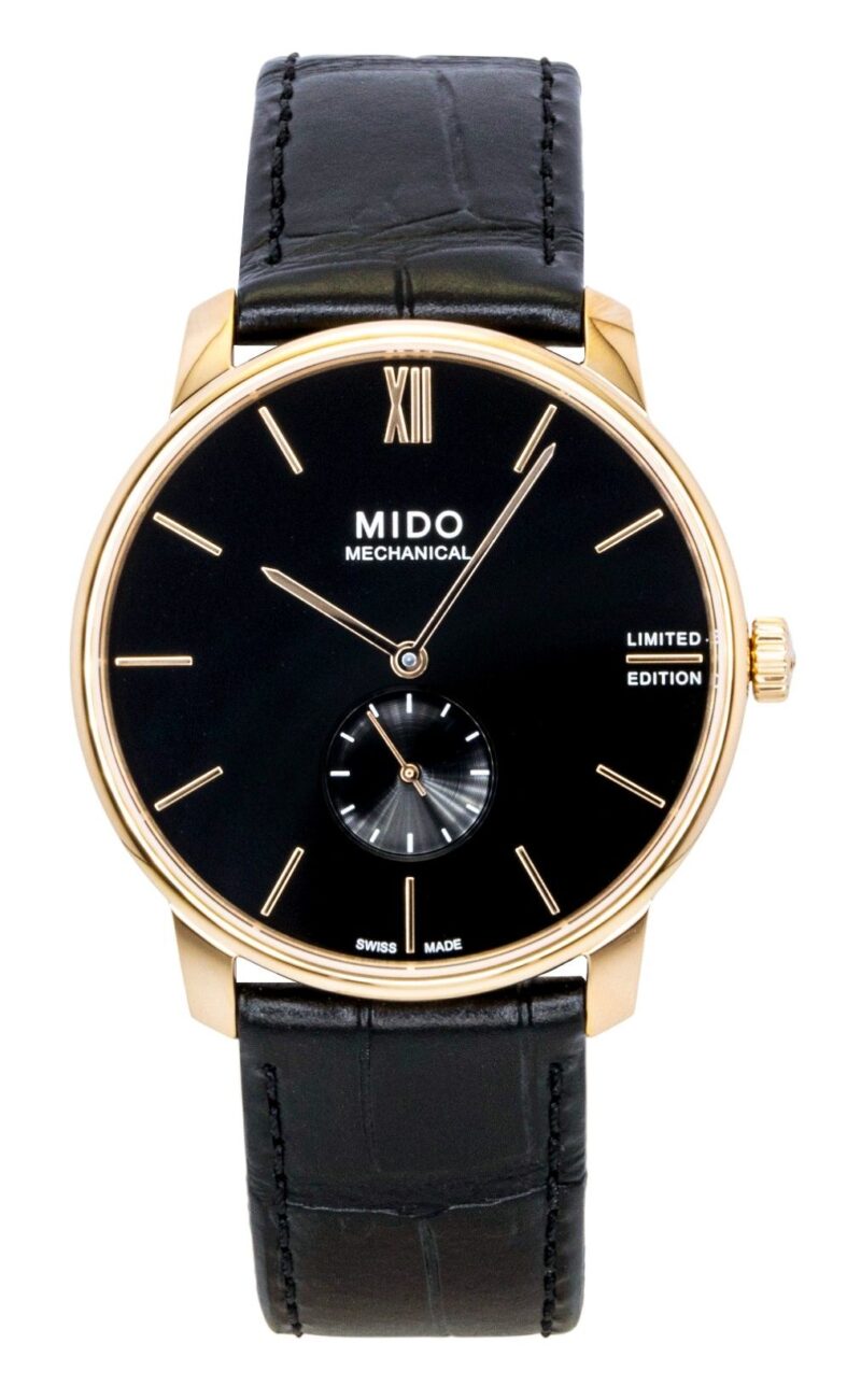 Mido Baroncelli Limited Edition Leather Black Dial Automatic M037.405.36.050.00 Men's Watch