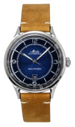 Mido Multifort Patrimony Leather Strap Blue Dial Automatic M040.407.16.040.00 Men's Watch
