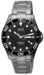 Mido Ocean Star 200C Titanium Black Dial Automatic Diver's M042.430.44.051.00 M0424304405100 200M Men's Watch