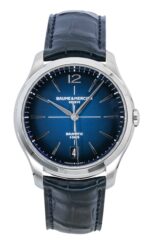 Baume & Mercier Clifton Leather Strap Blue Dial Automatic M0A10771 Men's Watch