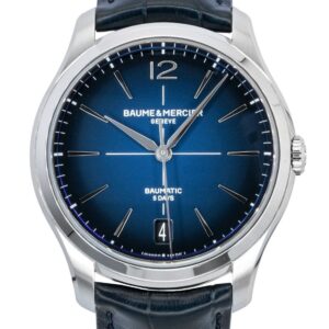 Baume & Mercier Clifton Leather Strap Blue Dial Automatic M0A10771 Men's Watch