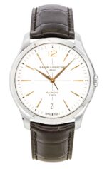Baume & Mercier Clifton Leather Strap Off White Dial Automatic M0A10773 Men's Watch