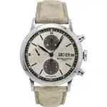 Baume & Mercier Classima Chronograph Leather Strap Beige Dial Automatic M0A10782 Men's Watch