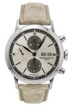 Baume & Mercier Classima Chronograph Leather Strap Beige Dial Automatic M0A10782 Men's Watch