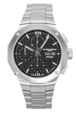 Baume & Mercier Riviera Chronograph Stainless Steel Black Dial Automatic M0A10825 100M Men's Watch