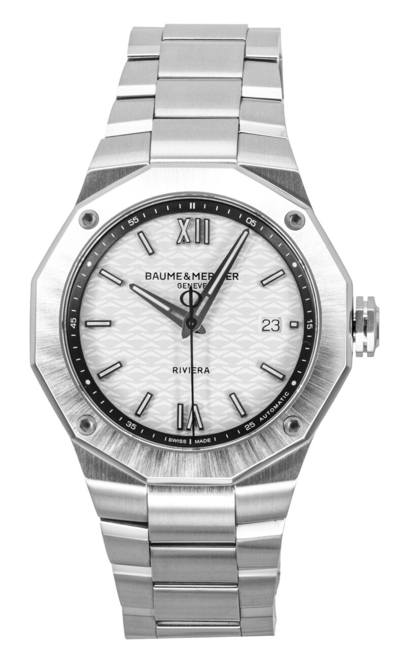 Baume & Mercier Riviera Stainless Steel Silver Dial Automatic M0A10829 100M Men's Watch