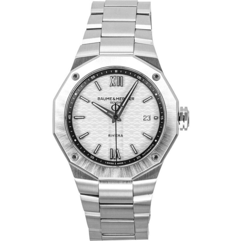 Baume & Mercier Riviera Stainless Steel Silver Dial Automatic M0A10829 100M Men's Watch