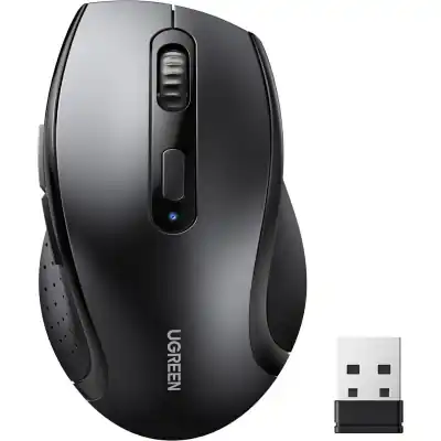 UGreen M511 Ergonomic 2.4GHz Wireless Mouse - Black