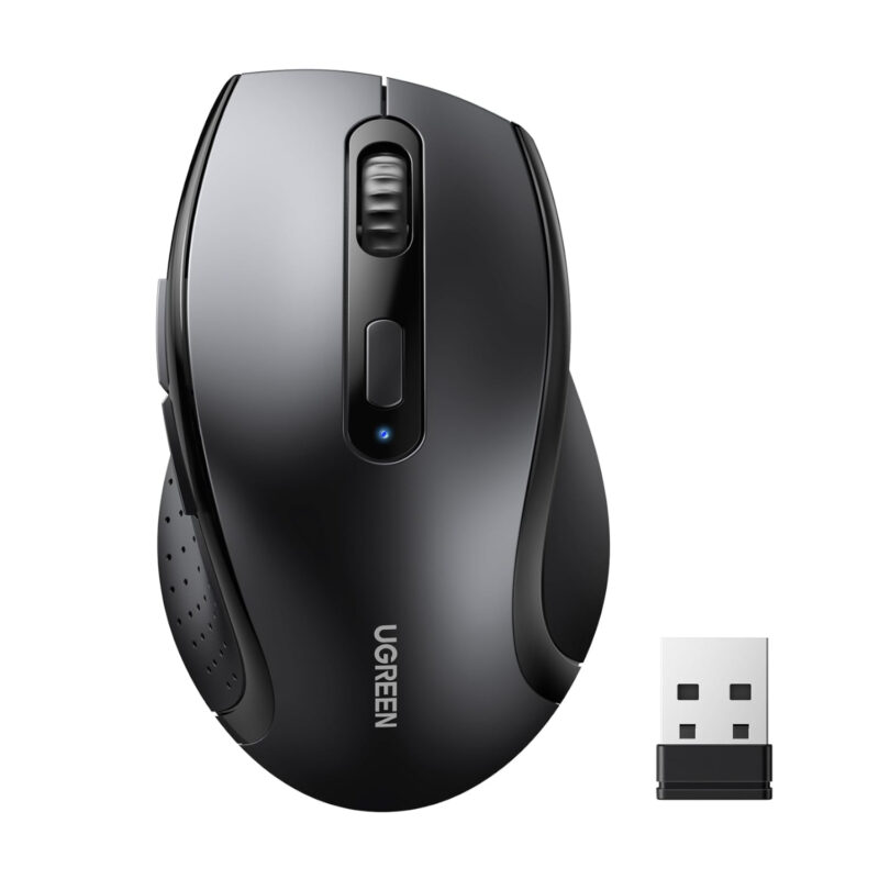 UGreen M511 Ergonomic 2.4GHz Wireless Mouse - Black