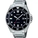 Casio Standard Analog Stainless Steel Black Dial Quartz MDV-107D-1A1 200M Men's Watch