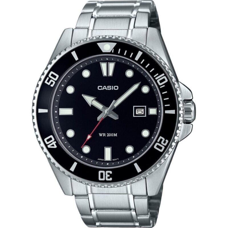 Casio Standard Analog Stainless Steel Black Dial Quartz MDV-107D-1A1 200M Men's Watch Casio Standard Analog Stainless Steel Black Dial Quartz MDV-107D-1A1 200M Men's Watch