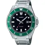 Casio Standard Analog Stainless Steel Black Dial Quartz MDV-107D-3 200M Men's Watch