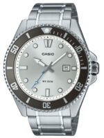 Casio Standard Analog Stainless Steel Silver Dial Quartz MDV-107D-7AV 200M Men's Watch