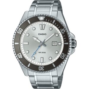 Casio Standard Analog Stainless Steel Silver Dial Quartz MDV-107D-7AV 200M Men's Watch