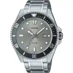 Casio Standard Analog Stainless Steel Grey Dial Quartz MDV-107D-8AV 200M Men's Watch