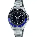 Casio Standard Analog Stainless Steel Black Dial Quartz MDV-10D-1A2 Men's Watch