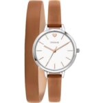 Oui & Me Petite Amourette White Dial Leather Strap Quartz ME010005 Women's Watch
